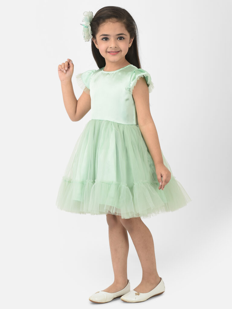 RIGAS kids girls dress mint green - RIGAS